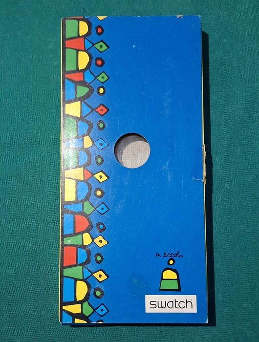 Caixa completa para relógio Swatch A Escola, Ano 2000