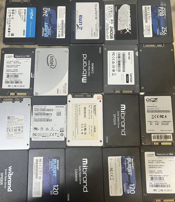 Жорсткі диски ссд hdd ssd 2.5 3.5 m2 nvme