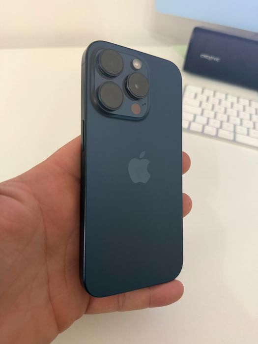 iPhone 15 Pro 128gb Titanium Blue Bateria 100%