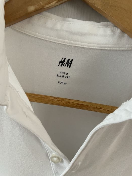 Чоловіче біле поло, h&m