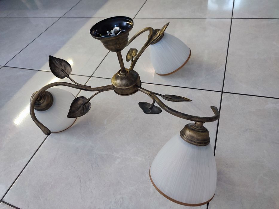Żyrandol lampa sufitowa liście