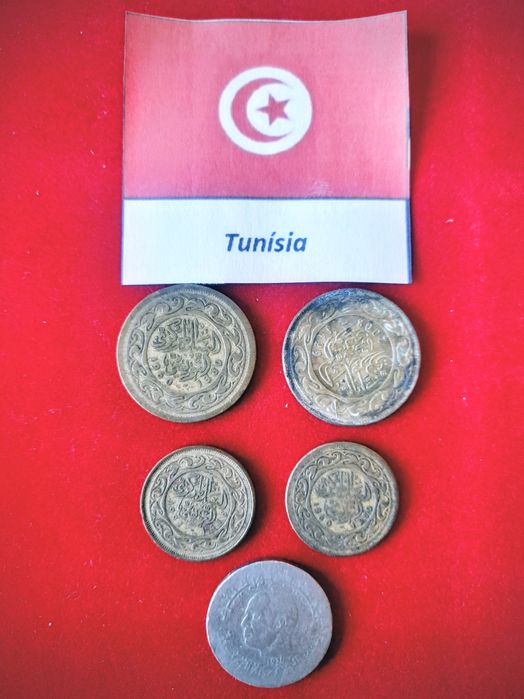 Moedas Tunísia (3 uni)