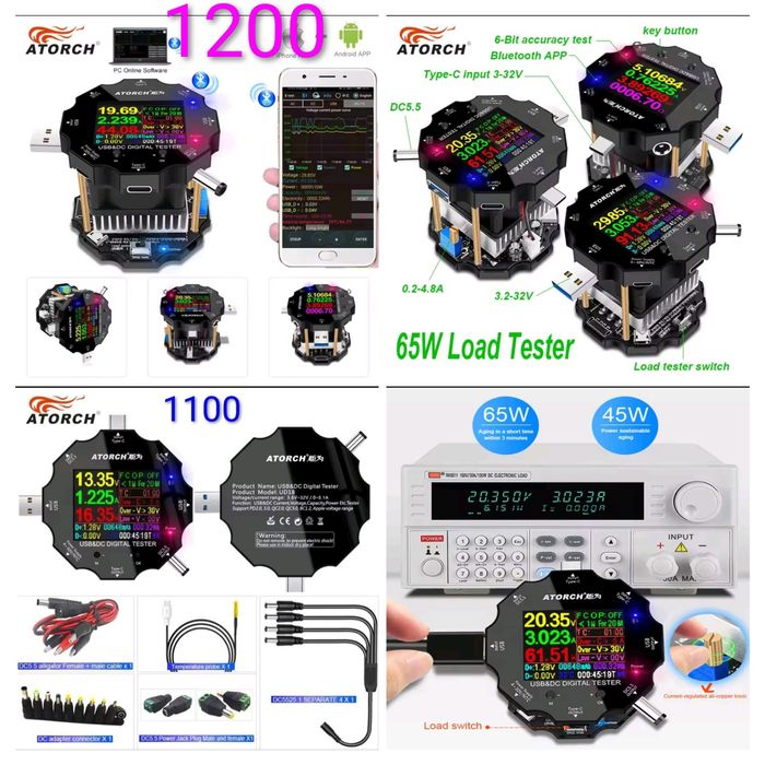 Багатофункціональний USB-тестер KWS-X1  ємності, струму 4-30 В, 12 А