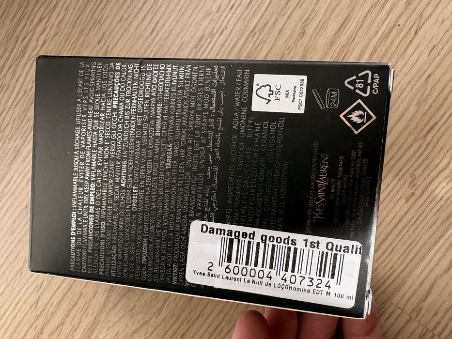Yves Saint Laurent La Nuit de l'Homme туалетна вода оригінал