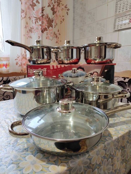 Набор кухонной посуды из нержавеющей стали Peterhof