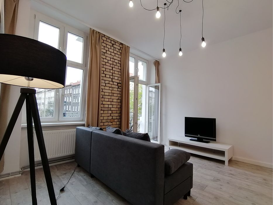 Mega Kawalerka Borowskiego 26 Centrum Loft Balkon Miejskie Ogrzewanie