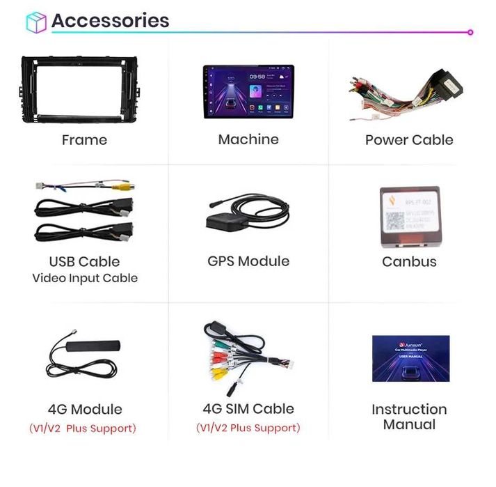 Rádio Android 9" 4/64GB | Wireless CarPlay/Auto | VW Polo (2017-25)