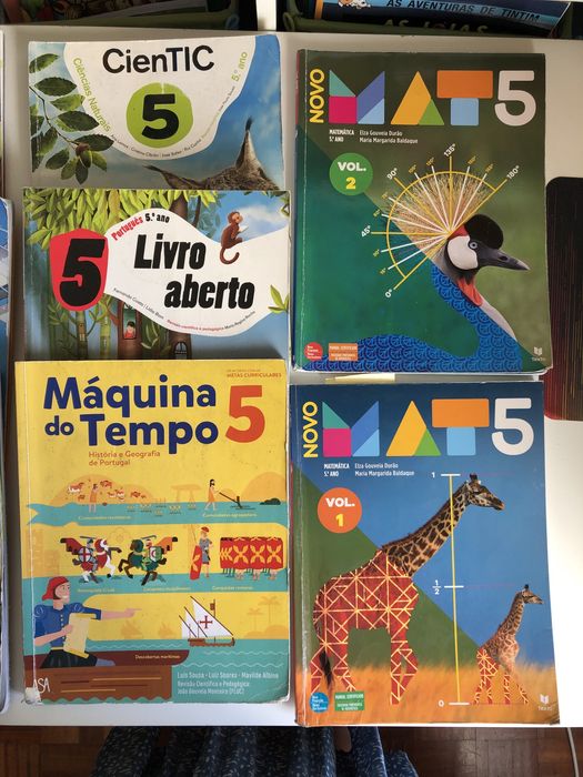 Manuais escolares e cadernos actividades 3° 4° 5° 6°
