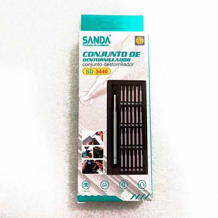 Kit de Precisão Magnética com 24 Pontas Sanda SD-3446