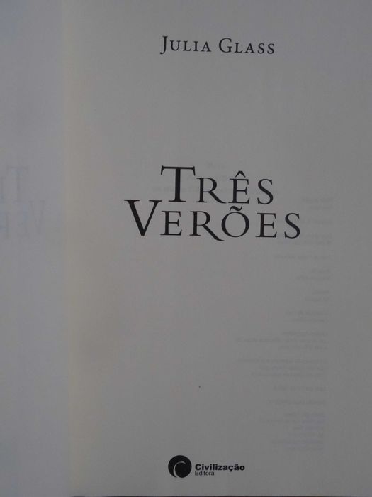 Três Verões de Julia Glass