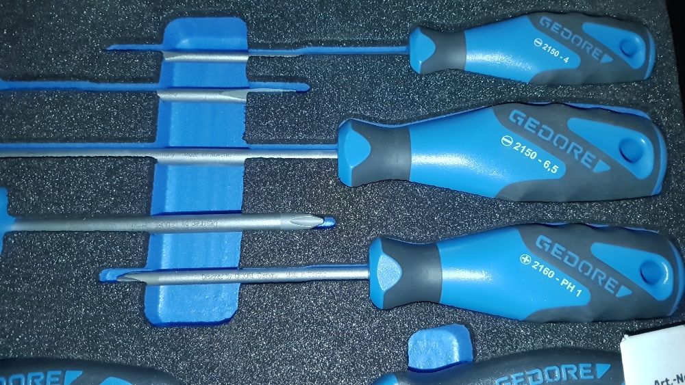 Gedore Jogo Sortido de alicates+chave de fendas, SET-BOXX 72, 9 peças