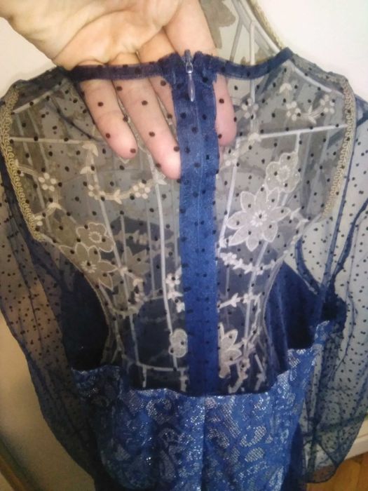 Vestido de cerimónia azul T40/42 Novo/nunca usado