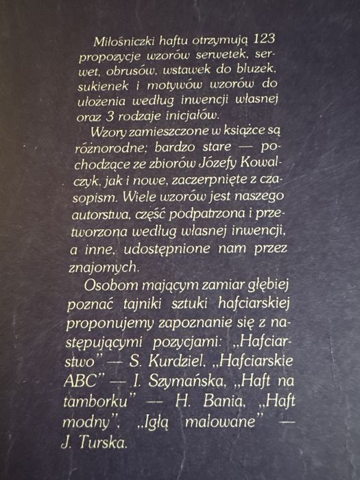 Haft Richelieu - Kowalczyk, Wrutniak