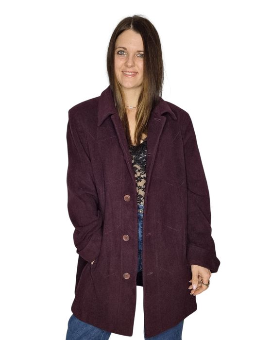 Śliwkowy płaszczyk Koehler Krenzer rozmiar L 40