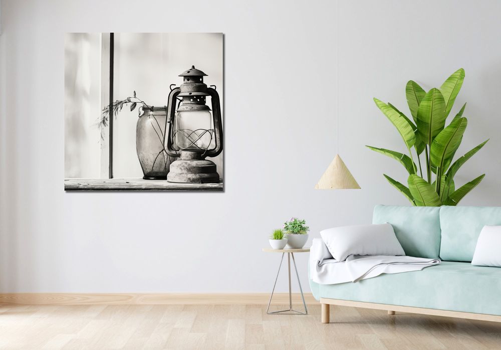 Obraz 100x100cm Lampa w Cieniach