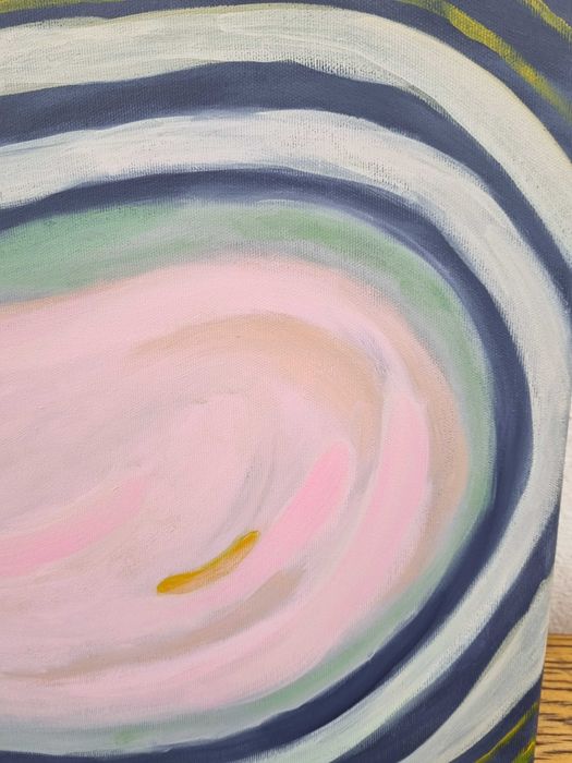 Abstrakcyjny obraz akrylowy 50x50 cm "Płód"