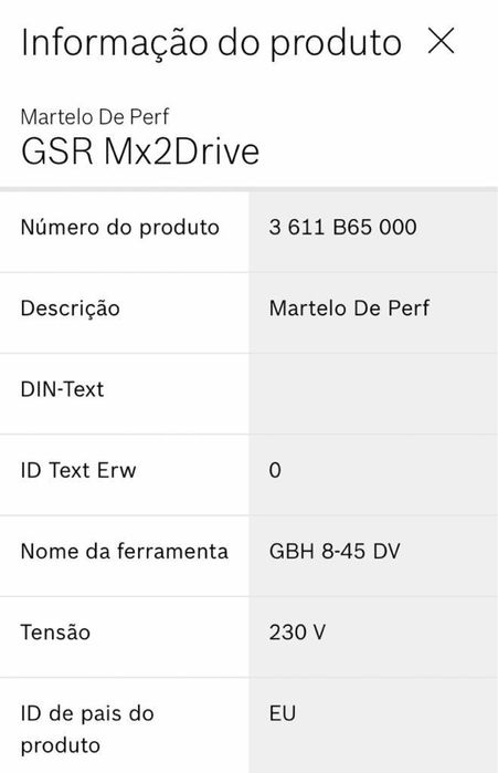 Induzido de 230 V