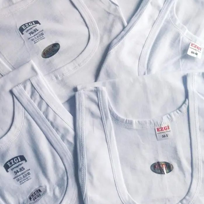 Майки чоловічі 42-58р. майка бавовняна, базова Ezgi Турція. Тільки ОПТ