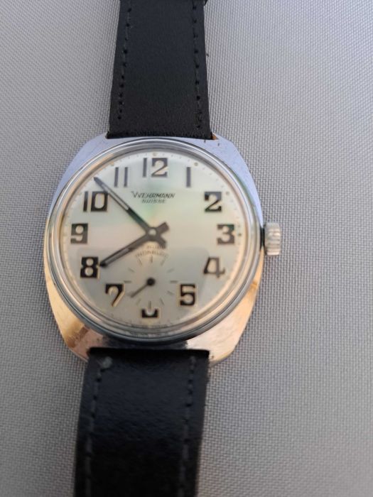 Zegarek mechaniczny ,,aviator" ,lotniczy Wehrmann.Kaliber Unitas 6325.