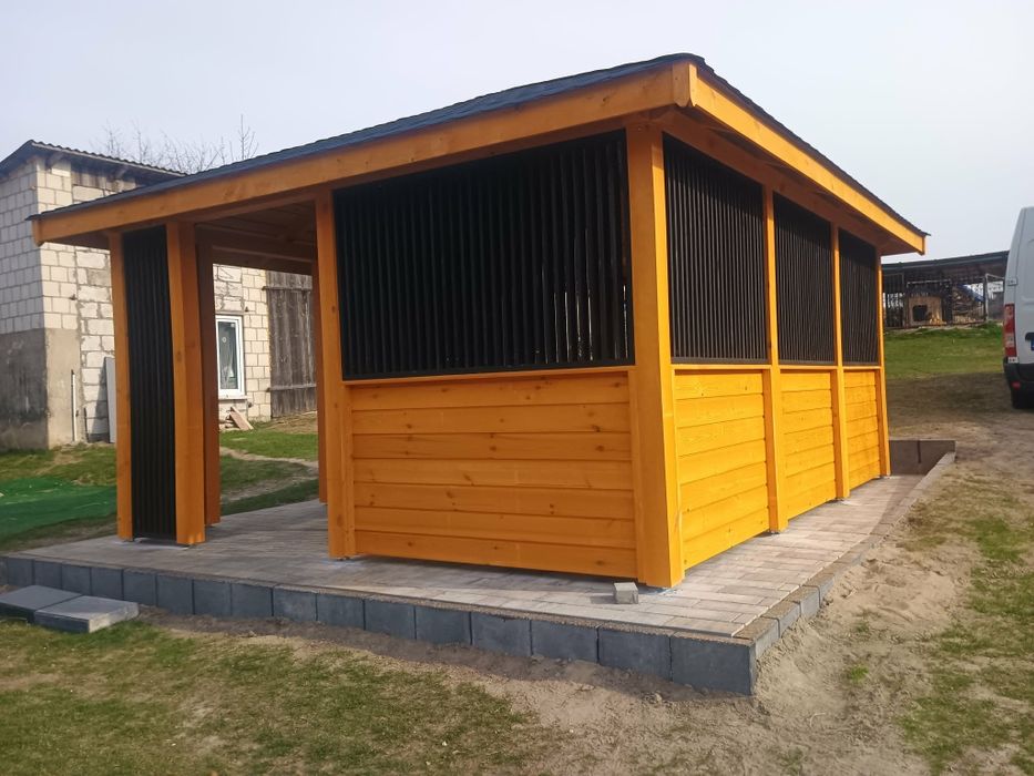 Altana drewniana 4,5 x 4 m z Lamelami
