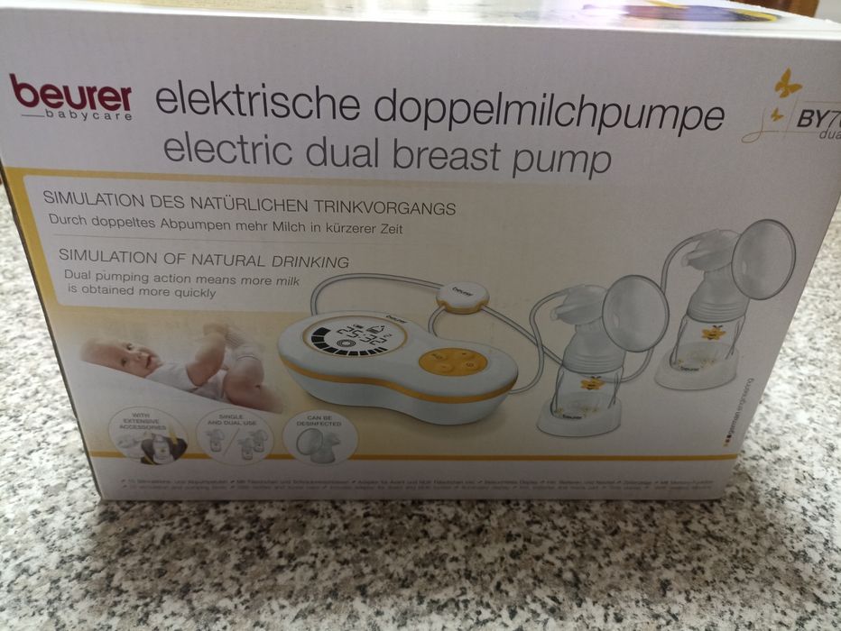 Bomba de leite elétrica dupla