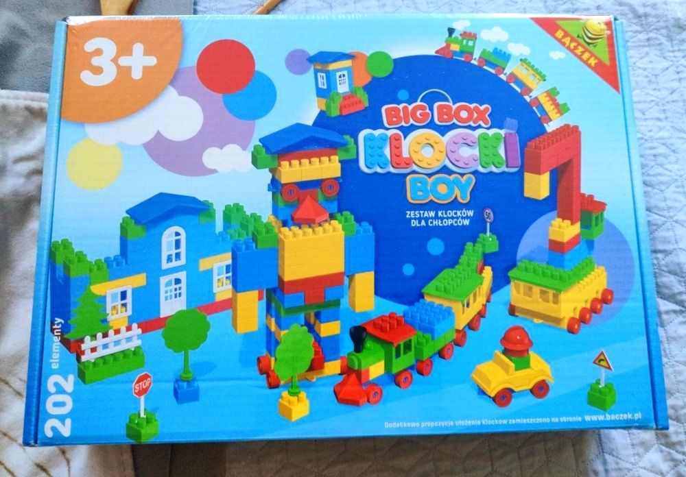 Klocki konstrukcyjne Bączek 202 elementów