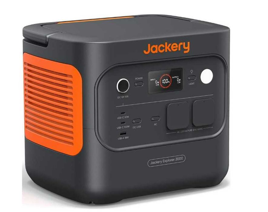 Зарядна станція Jackery Explorer 2000 V2 LiFePO4 2200 Вт 2042 Вт*год швидка зарядка за 1,5 годин електростанція для дому UPS ДБЖ нова