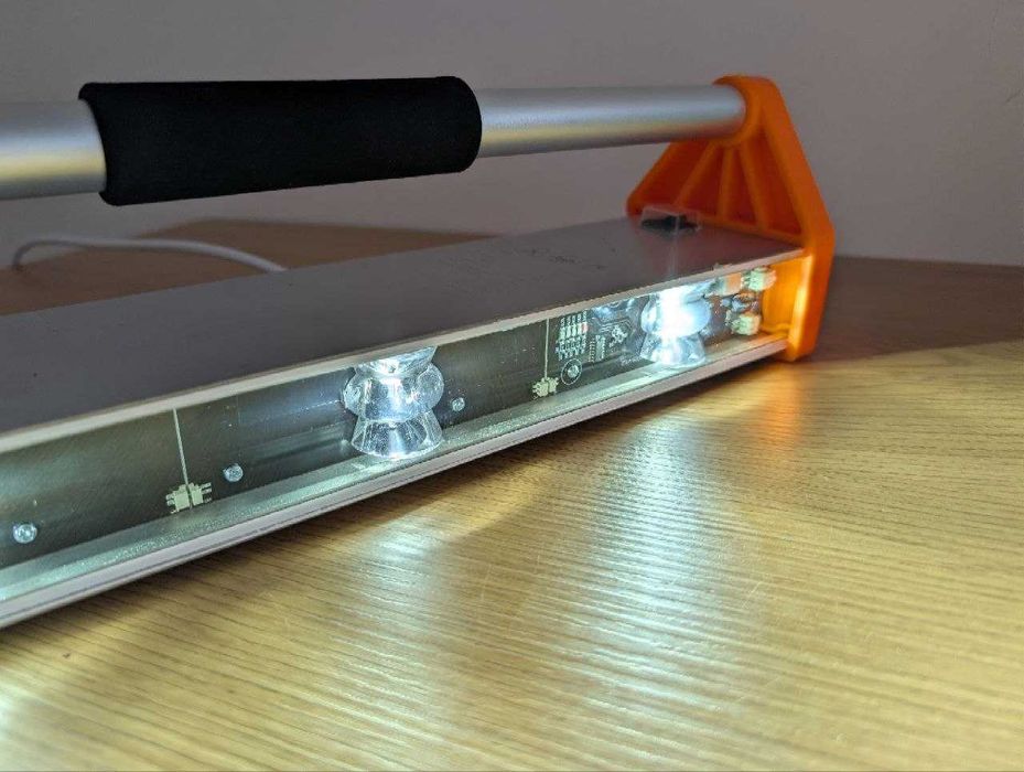Проявочная LED-лампа  NOVQO LQ_03 | 3 линзы | 39 Вт | с Регулировкой яркости | Проф свет для штукатурки, шпаклевки, ремонта