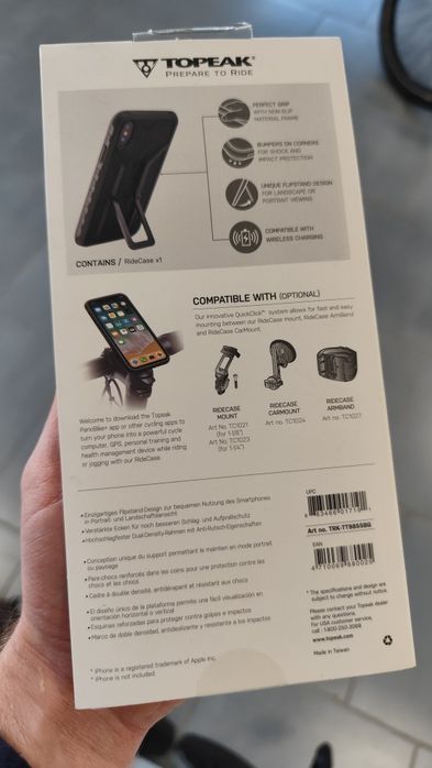 Obudowa na telefon z uchwytem na rower Topeak Ridecase iPhone Xs/X