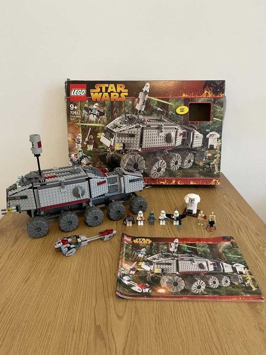 Klocki LEGO Star Wars 7261 Clone Turbo Tank z podświetlanym Mace Windu kompletny
