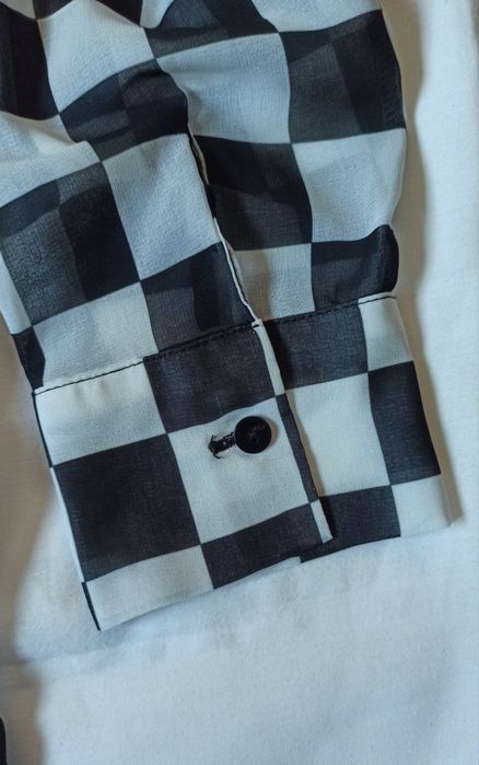 Camisa padrão xadrez Bershka M