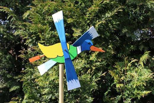 wiatrak ogrodowy- bocian i inne - rękodzieło