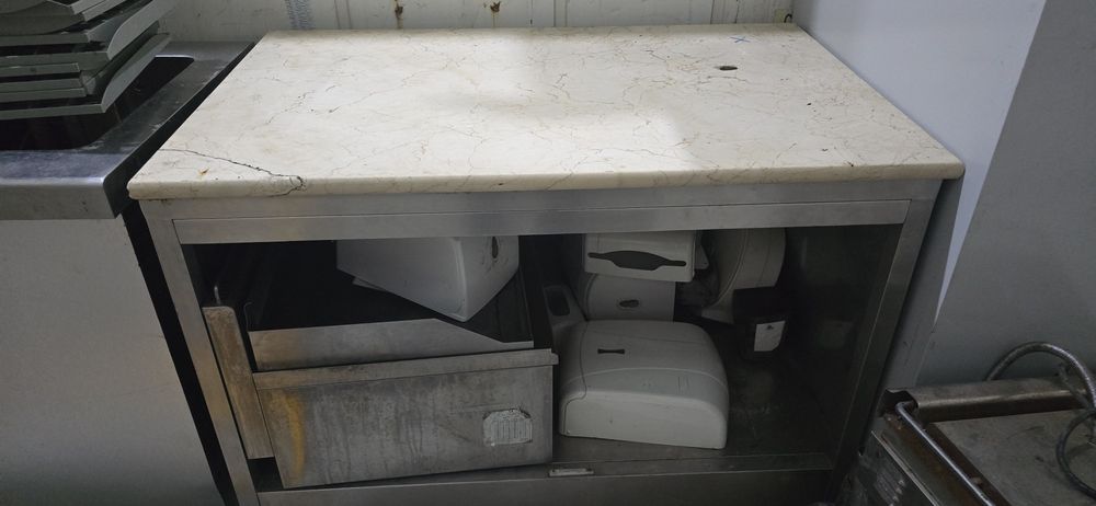 Bancada inox com granito
