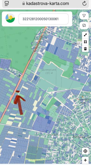 Продам фасадну комерційну ділянку 1 ГА. Траса Київ- Чернігів. Без %.