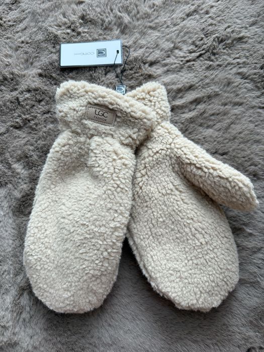 Rękawiczki  UGC jednopalczaste beżowe