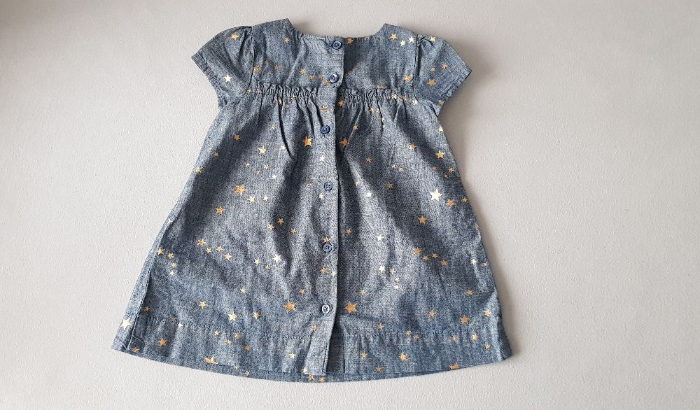 Rozmiar 80/86. GAP STAR SET - Sukienka jeansowa - medium wash