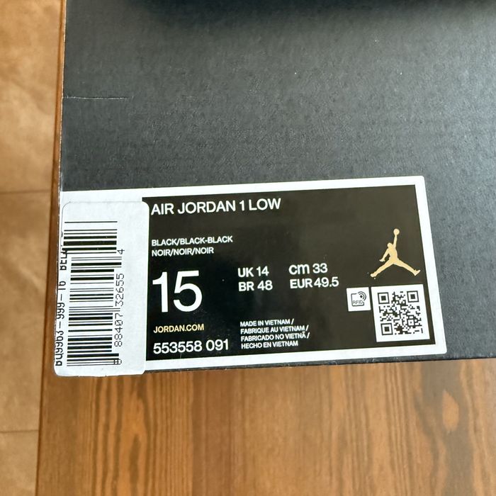 Нові Кросівки Air Jordan 1 Low (Розмір 48.5/49.5) 553558-091
