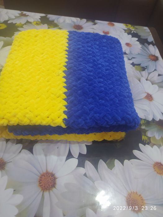 В'язані пледики 90*90