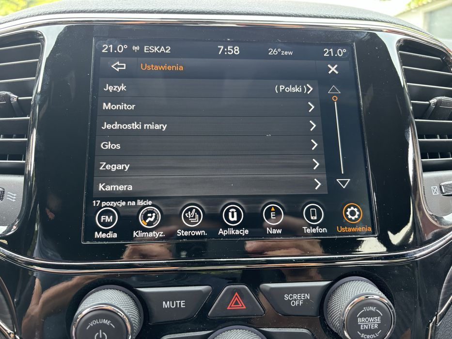 Radio jeep dodge chrysler polski mapy lektor wybieranie głosowe pl