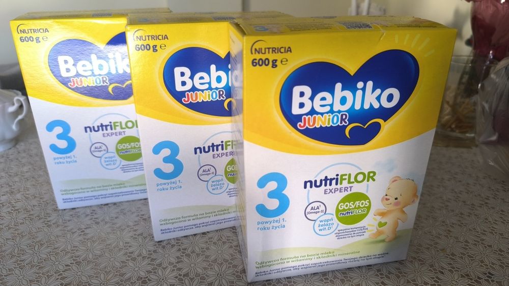 Bebiko 3 mleko  3szt świeże
