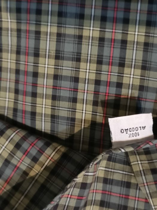 Camisa manga curta xadrez Pierre Cardin