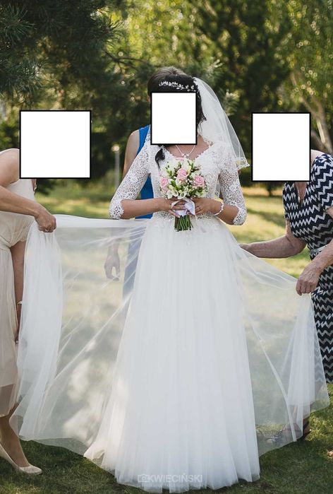 Suknia ślubna rozmiar XS/S, 165cm wzrostu