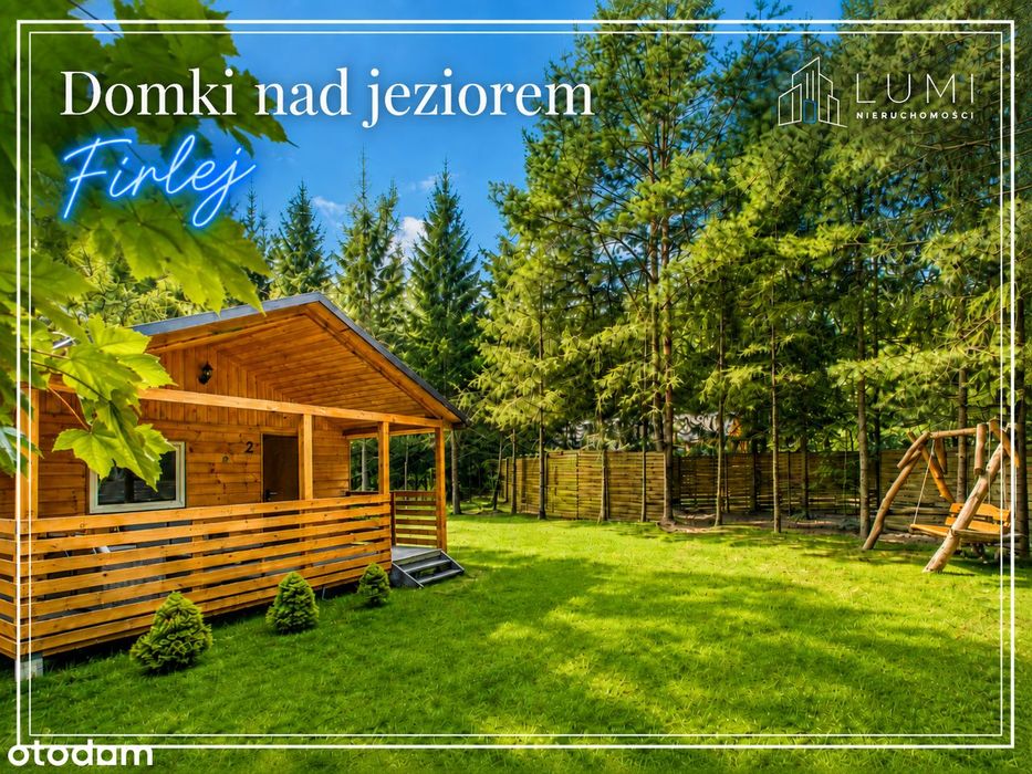 Minuta do plaży! Domek letniskowy nad jeziorem Firlej | Kup dwa!