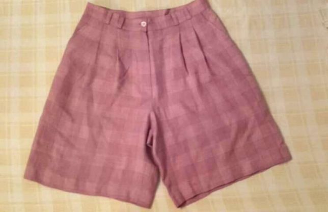 5 calções xadrez vintage