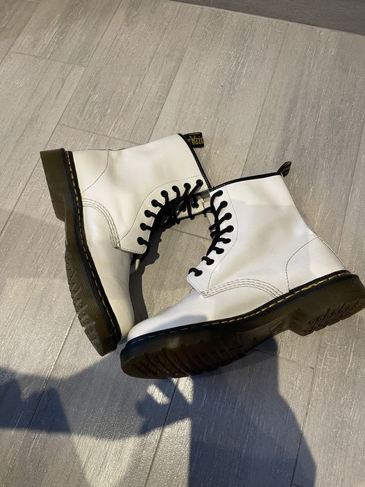 Damskie Buty Glany Dr. Martens Białe / White roz 39 - Nowa Kolekcja !