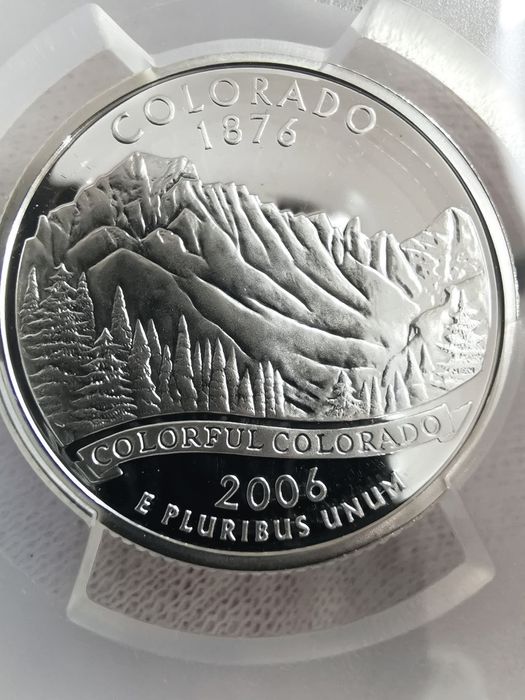 США 25 центів 2006р. - 50 штатів "COLORADO". СРІБЛО. СЛАБ.