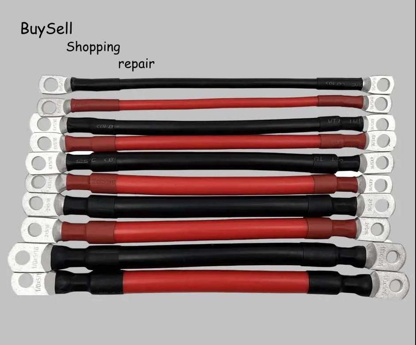 Кабель провід силіконовий м'який AWG 2 4 6 8 10. Перемички з AWG Обжим