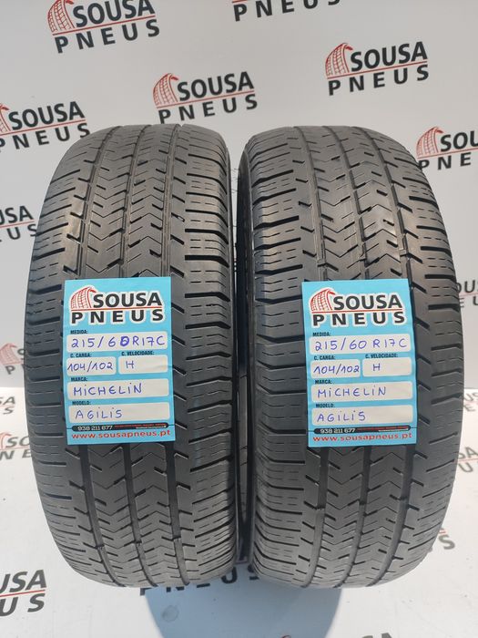 2 pneus semi novos 215-60R17 C - Michelin Agilis - Oferta dos Portes