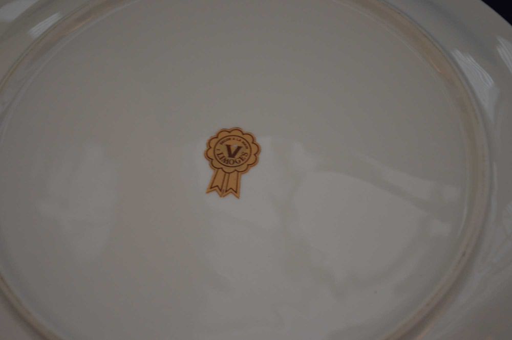 Taça de sopa com prato Limoges64862953476866124
