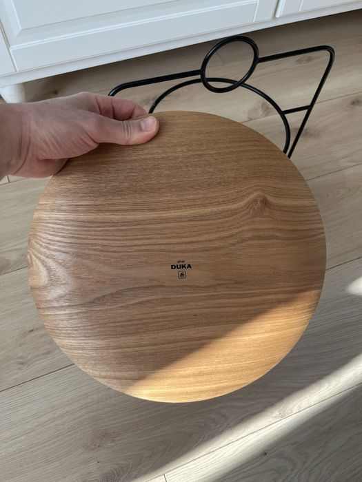 DUKA ALVAR etażerka / taca / patera na owoce 32×36 cm, drewno + metal